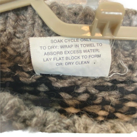 Chunky Wool Sweater Crew Neck Pullover Vintage Fair Isle Apres Ski Women's sz 1X - Picture 6 of 12